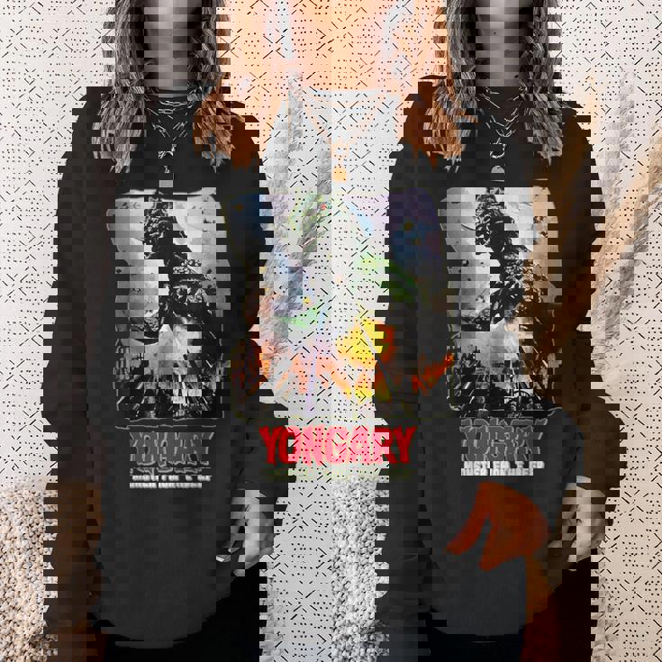 ディープホラーsfからのヨンガリーモンスター スウェットシャツ 彼女への贈り物