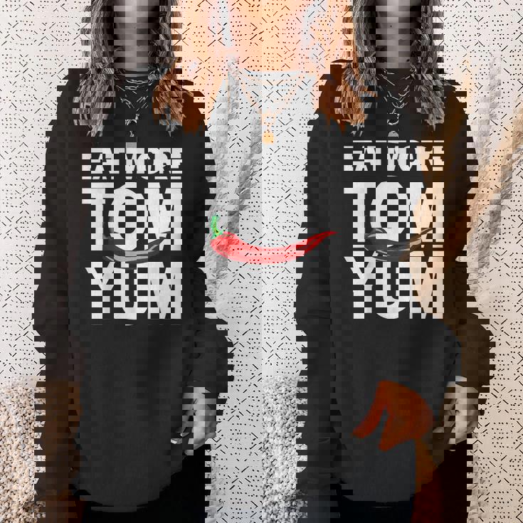 トムヤムクン スパイシーなタイ料理をもっと食べる 唐辛子 タイ 東南アジア プーケット ギフト バンコク お土産 スウェットシャツ 彼女への贈り物