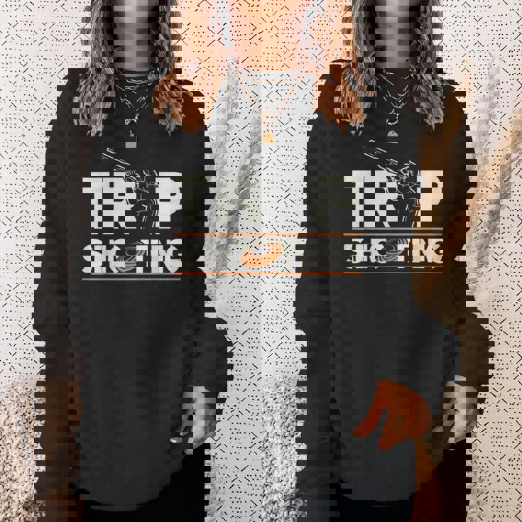 トラップ射撃 ピジョン ショットガン からのプル トラップ クレー射撃 スウェットシャツ 彼女への贈り物