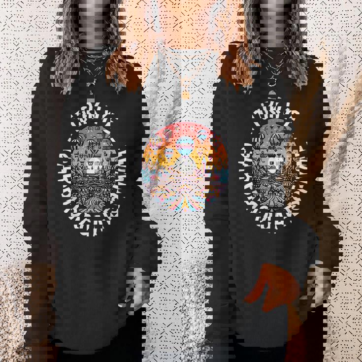 トルコ休暇、テュルキエカッパドキア熱気球フェスティバル スウェットシャツ 彼女への贈り物