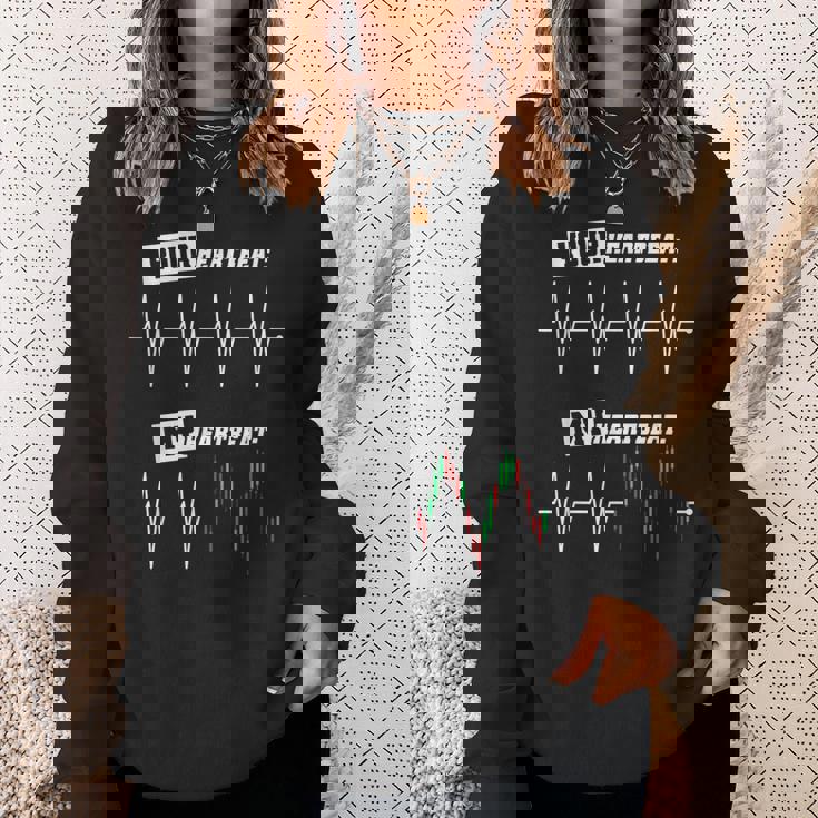 トレーダー ハートビート マイハートビート 株 株式市場 Fx取引 スウェットシャツ 彼女への贈り物