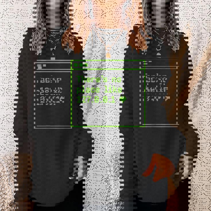 ドイツ語のテキストipを使用した127001ギフトアイデアのような場所はありません スウェットシャツ 彼女への贈り物