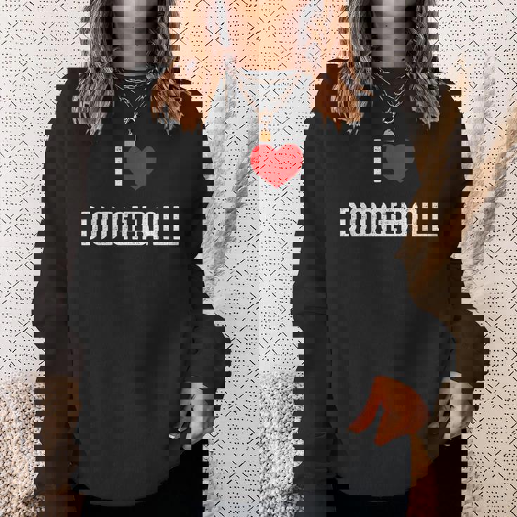 ドッジボール スポーツが大好き 面白いドッジボール愛好家 スウェットシャツ 彼女への贈り物