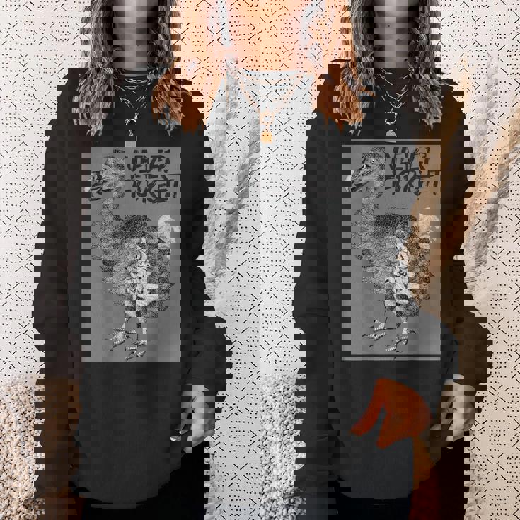 ドードー鳥、決して忘れない、動物種、ハト、ドローン、ドードー スウェットシャツ 彼女への贈り物