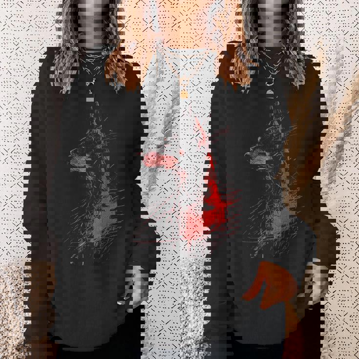 ドーベルマン グラフィック ペット アートワーク 犬 ドーベルマン スウェットシャツ 彼女への贈り物