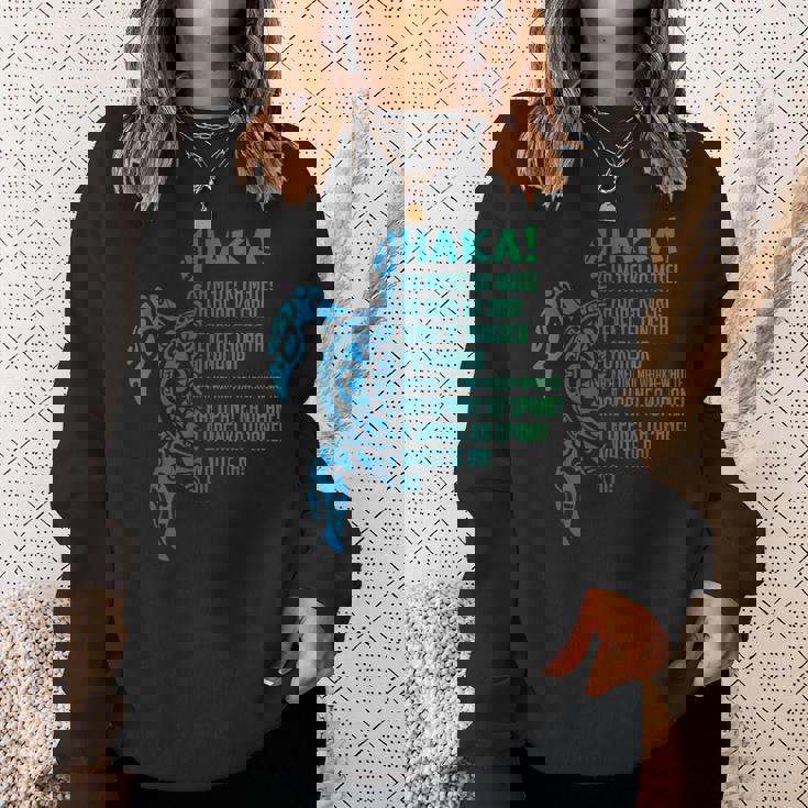 ニュージーランド ハカ カ メイト ソング タートル ラグビー マオリ スウェットシャツ 彼女への贈り物