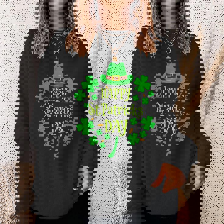 ハッピーセントパトリックデー レプラコーン コスチューム シャムロック キッズ ファミリー スウェットシャツ 彼女への贈り物