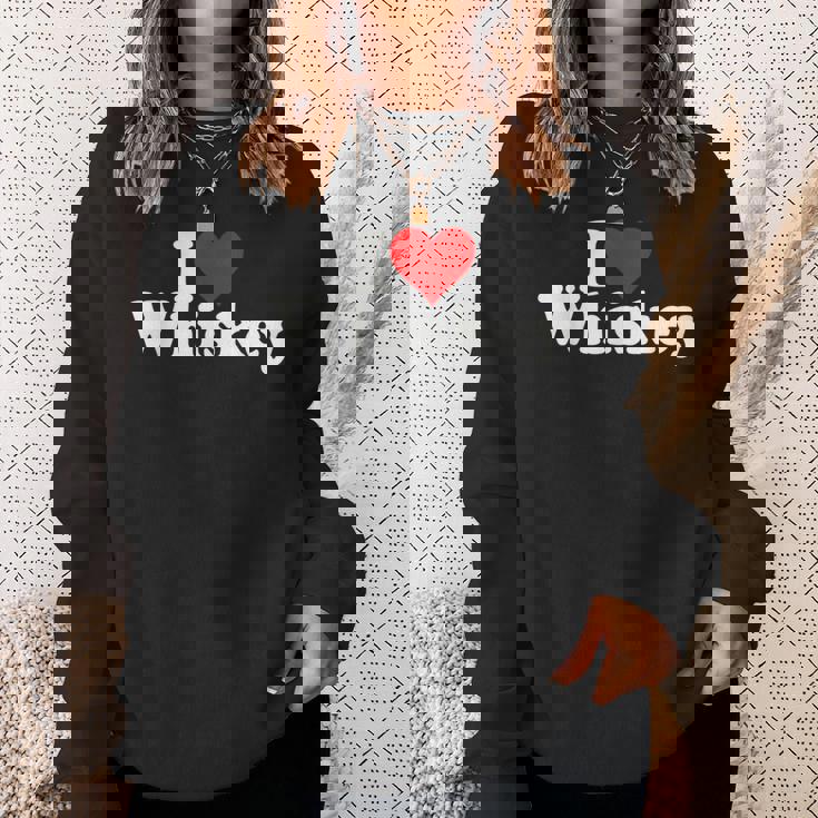 ハートウイスキーウイスキーが大好き スウェットシャツ 彼女への贈り物