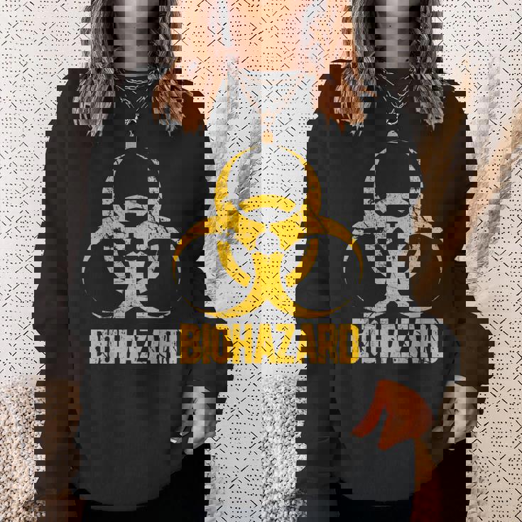 バイオハザード グランジスタイル アンティーク調 毒性 ビンテージ スウェットシャツ 彼女への贈り物