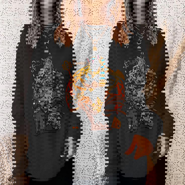 バステット エジプト 猫の女神 古代エジプト神話 神 スウェットシャツ 彼女への贈り物