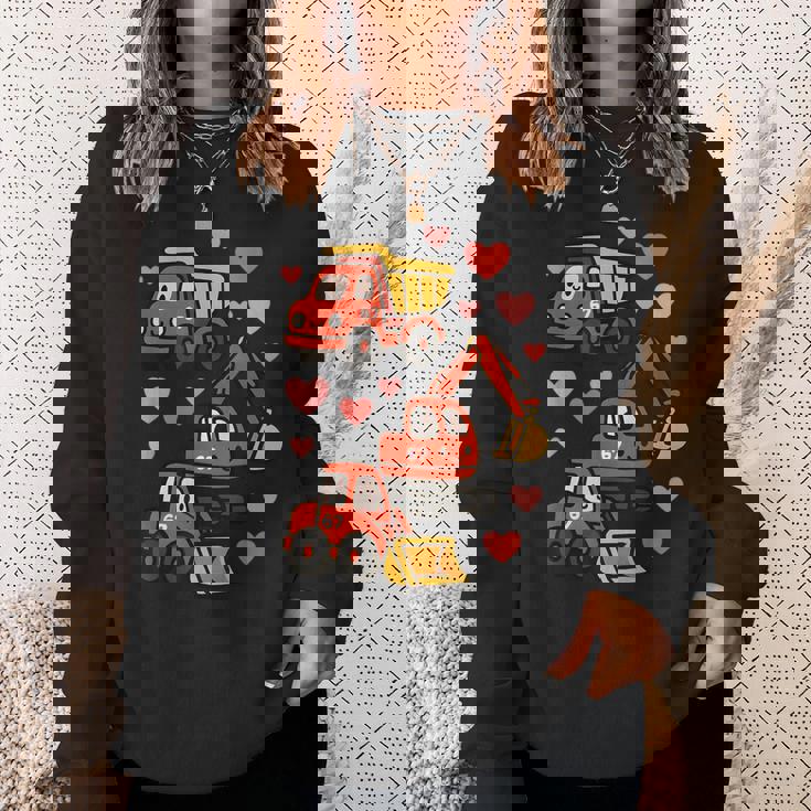 バレンタインデー 建設トラック 面白い 67 男の子 幼児 スウェットシャツ 彼女への贈り物