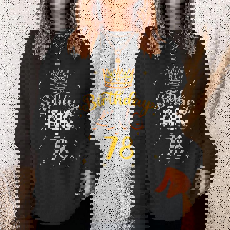 バースデーキング 78 ロイヤルテーマ 誕生日パーティー お祝い 78歳 スウェットシャツ 彼女への贈り物