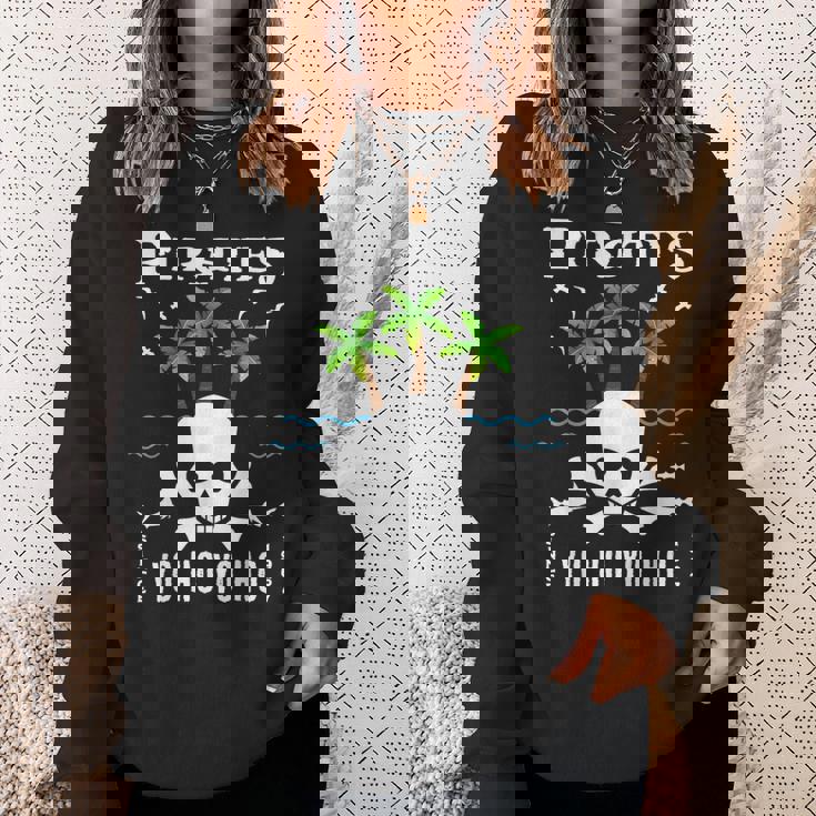 パイレーツ、カリビアン、ヨー・ホー・ヨー・ホ、スカル、テーマパーク、ライド スウェットシャツ 彼女への贈り物