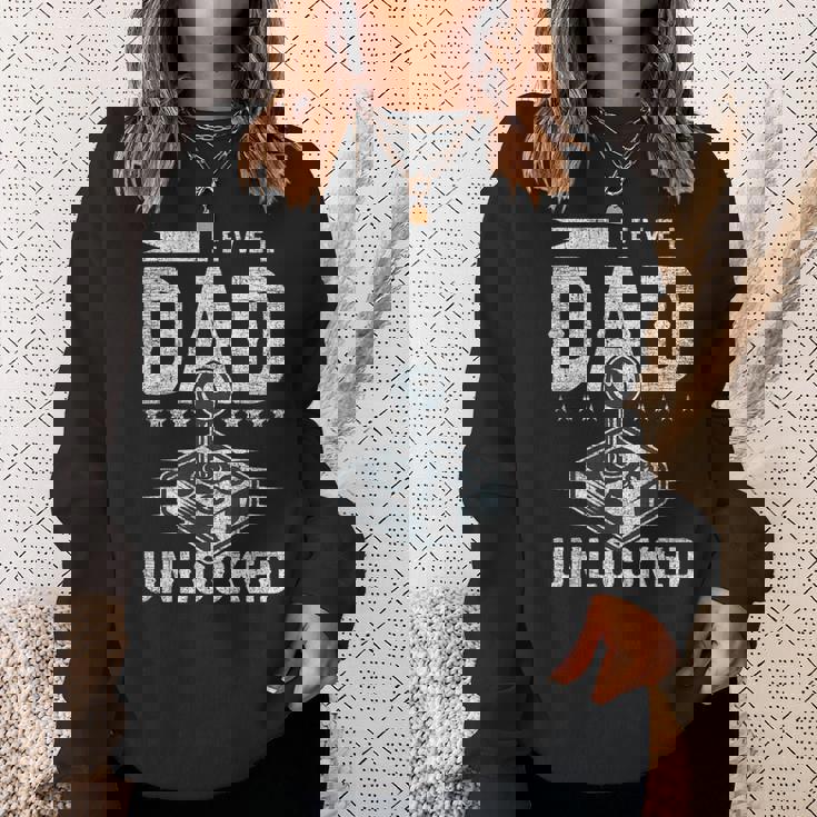 パパの誕生 新しいパパ ゲーム レベルパパのロック解除 スウェットシャツ 彼女への贈り物