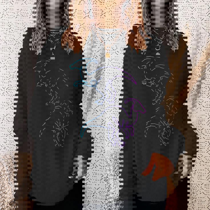 パラサウロロフィーニ ハドロサウルダエ 恐竜 パラサウロロフス スウェットシャツ 彼女への贈り物