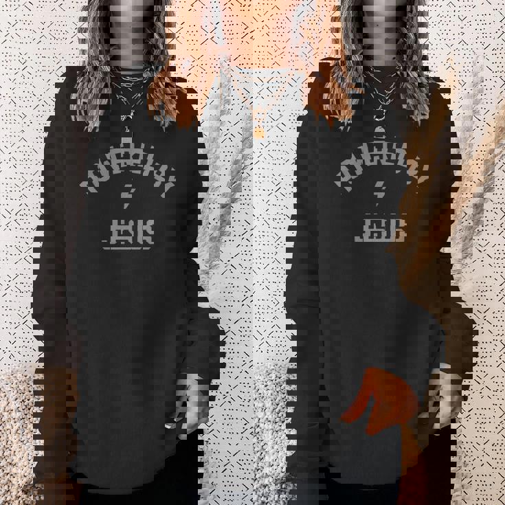 パワー・バイ・ジーザス スウェットシャツ 彼女への贈り物