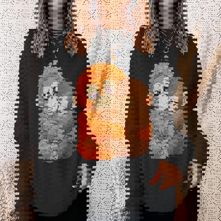 パンチくんとぬいぐるみ パンチザモンキー ニホンザル スウェットシャツ 彼女への贈り物