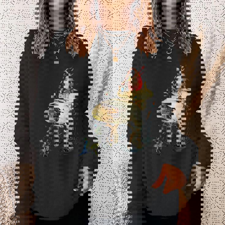 ヒエロニムス ボッシュ ディテール 地上の喜びの庭 スウェットシャツ 彼女への贈り物