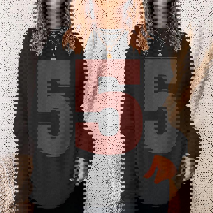 ビッグマルーン カラー ダークレッド ナンバー5 5 スウェットシャツ 彼女への贈り物