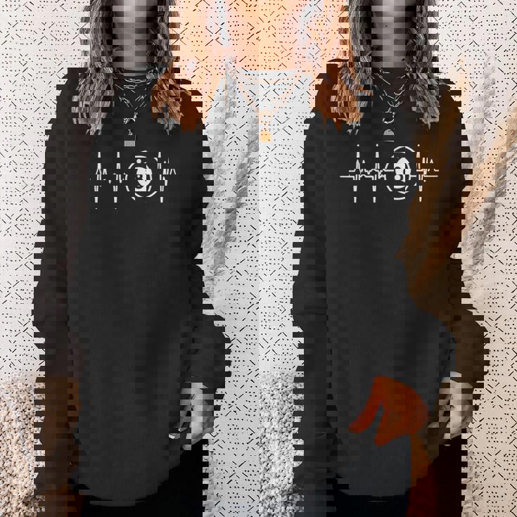 ビリヤード ハートビート 8ボール ハートライン プール ビリヤードプレイヤー スウェットシャツ 彼女への贈り物