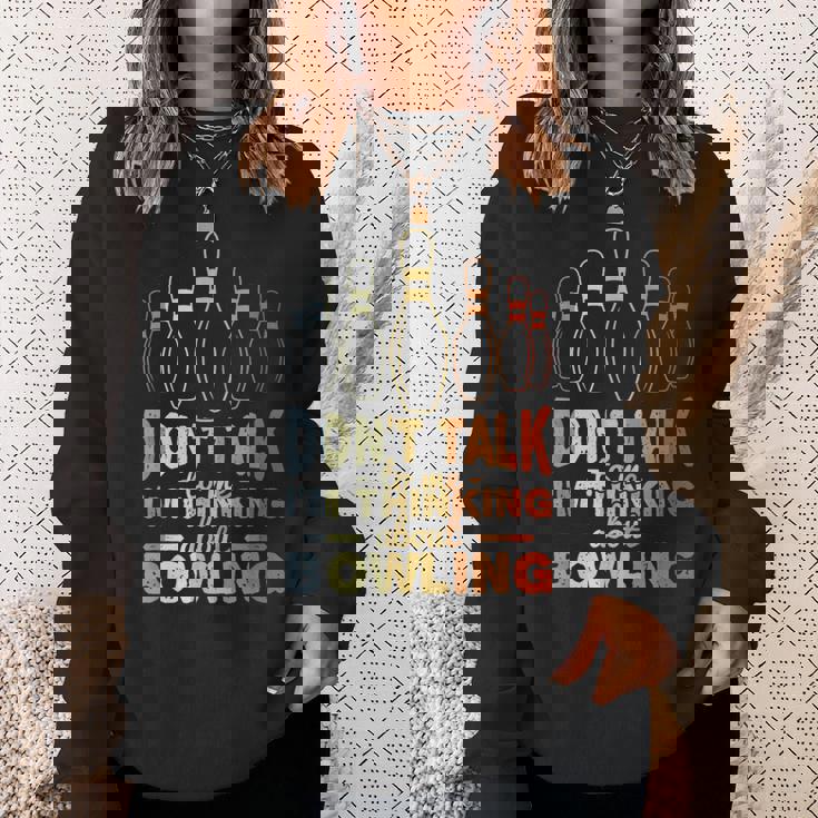 ビンテージボウリングジョークボウリングスポーツ スウェットシャツ 彼女への贈り物