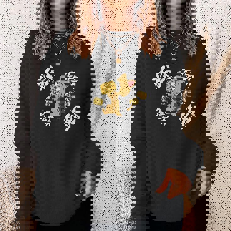 ビールヨークシャーテリア犬 スウェットシャツ 彼女への贈り物