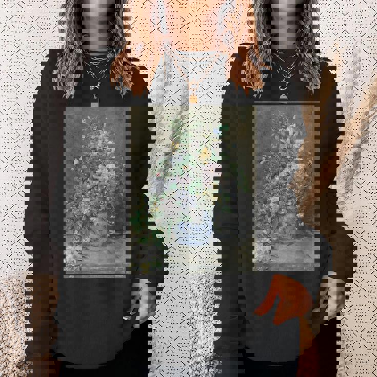 ピエール・オーギュスト ルノワールのスプリングブーケ スウェットシャツ 彼女への贈り物