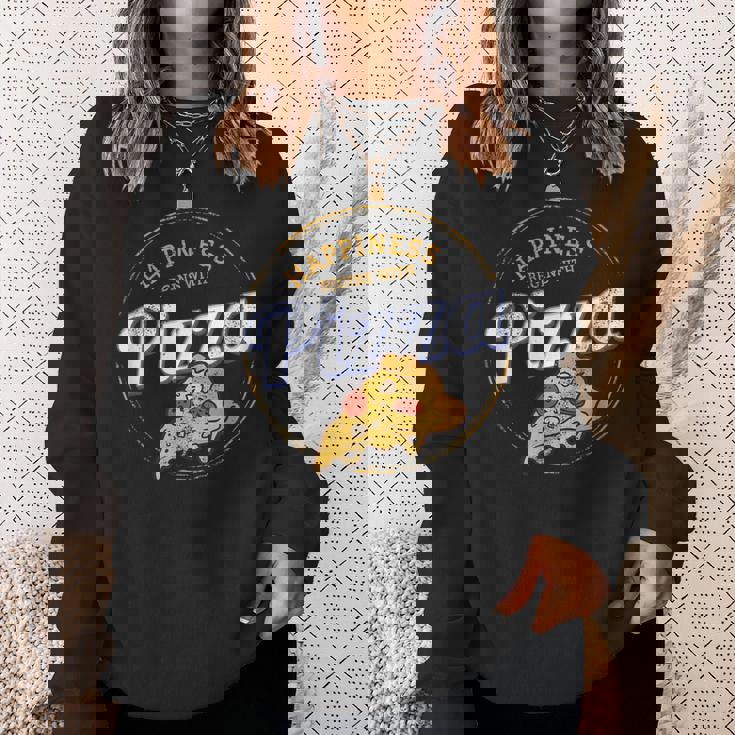 ピザナポリタンレトロスナックビンテージチーズデザイン スウェットシャツ 彼女への贈り物