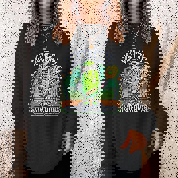 ピックルボール ケガキ サバイバー グルービー ピクルス スポーツ スウェットシャツ 彼女への贈り物