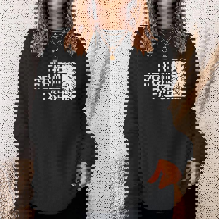 ピットブルフェイス ファニー ドッグ ピットブル スウェットシャツ 彼女への贈り物