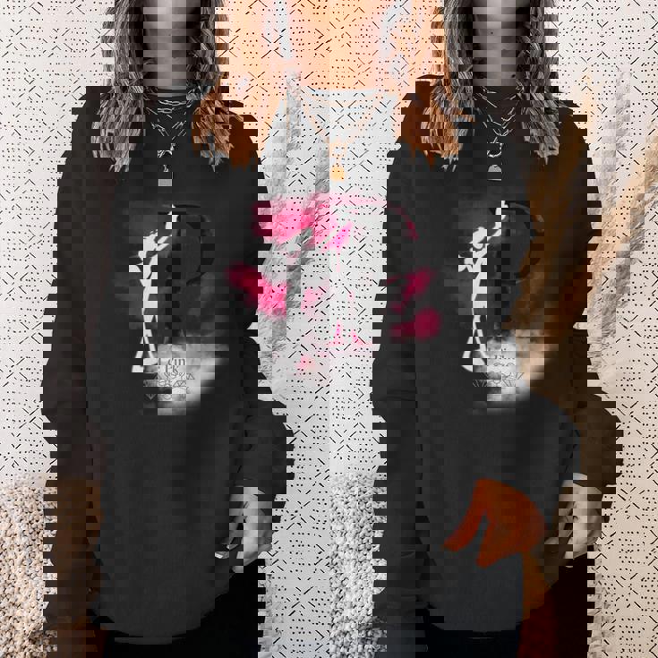 ピンクパンサー ル ピンクシルエット 霧の中 長袖tシャツ スウェットシャツ 彼女への贈り物