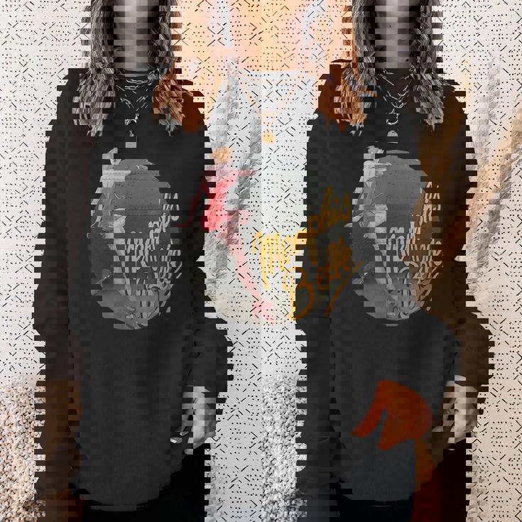 ピンナップガールww2 B-17フライングフォートレスメンフィス・ベル スウェットシャツ 彼女への贈り物