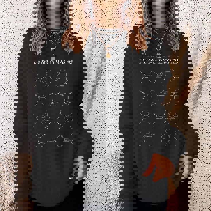 ファインマン図 理論物理学 物理学者 科学数学 スウェットシャツ 彼女への贈り物