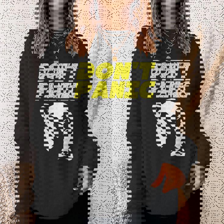 ファンアート ヒッチカーの銀河ガイド ドントパニック スウェットシャツ 彼女への贈り物