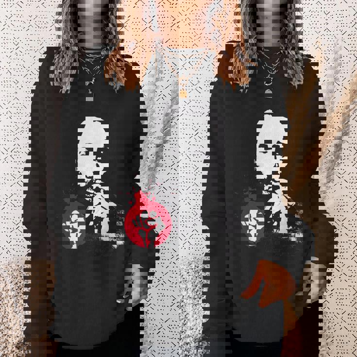 フィデル・カストロ・キューバ革命拳戦闘デモ スウェットシャツ 彼女への贈り物