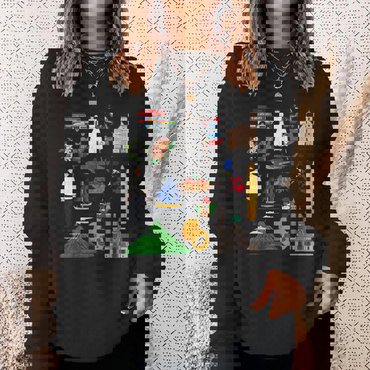 フィリピン フィリピンのアイコン お土産旅行 スウェットシャツ 彼女への贈り物