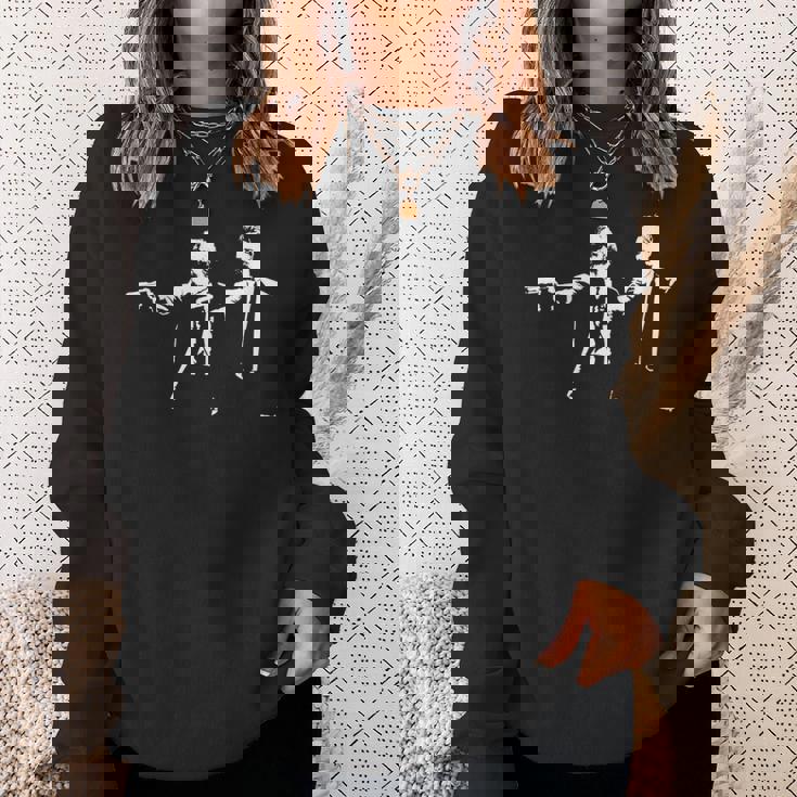 フィロソフィクション ニーチェ＆マルクス 哲学者映画パロディ スウェットシャツ 彼女への贈り物