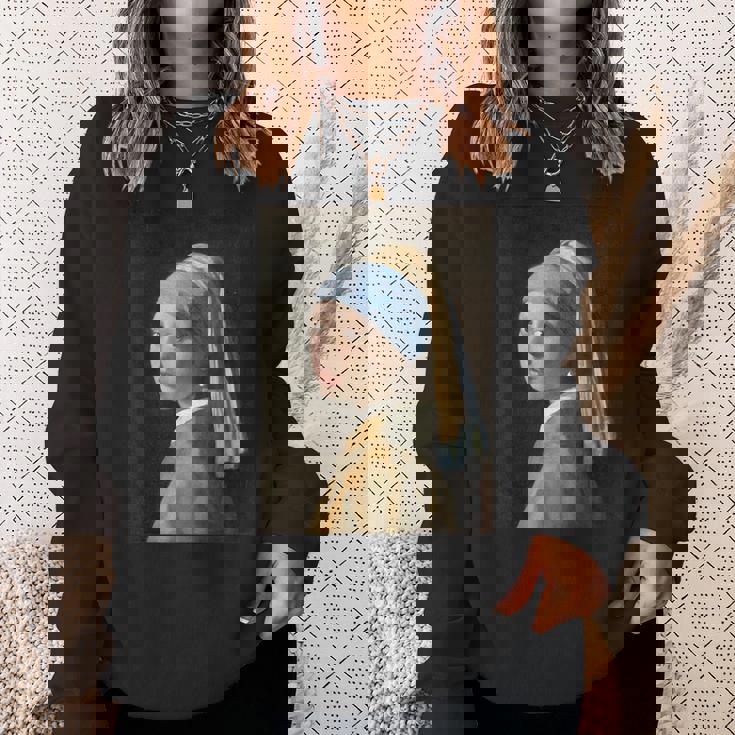 フェルメール【真珠の耳飾りの少女】贈り物 ギフト スウェットシャツ 彼女への贈り物