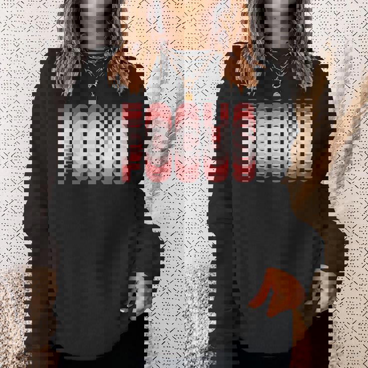 フォーカス 錯覚 ぼやけたトリッピー 長袖tシャツ スウェットシャツ 彼女への贈り物