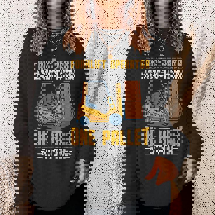 フォークリフト オペレーター レイジングバー パレット フォークリフトドライバー スウェットシャツ 彼女への贈り物