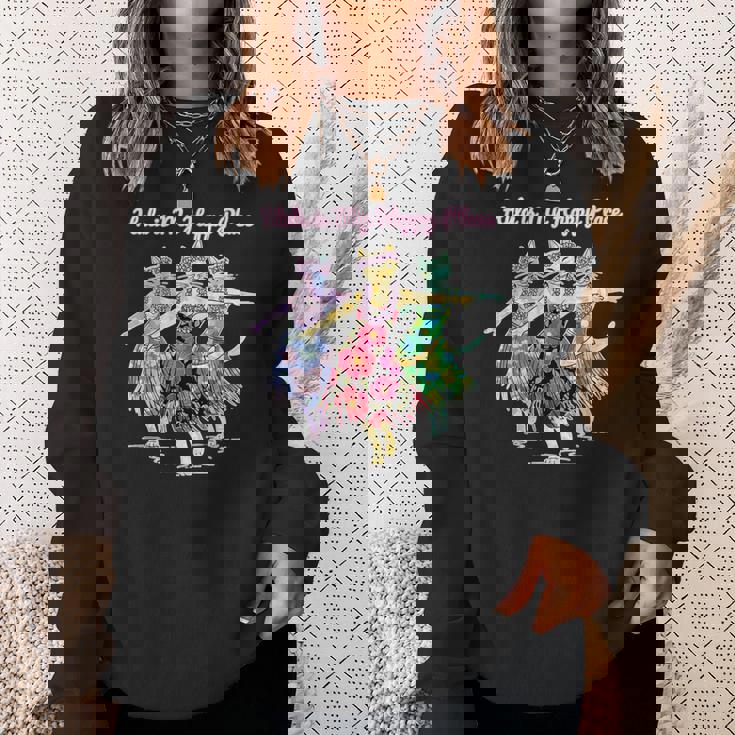 フラダンスを踊る猫 スウェットシャツ 彼女への贈り物