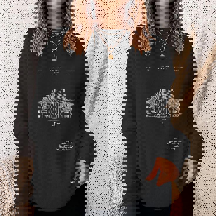 フランク・ロイド特許tシャツ ユニークなtシャツ スウェットシャツ 彼女への贈り物