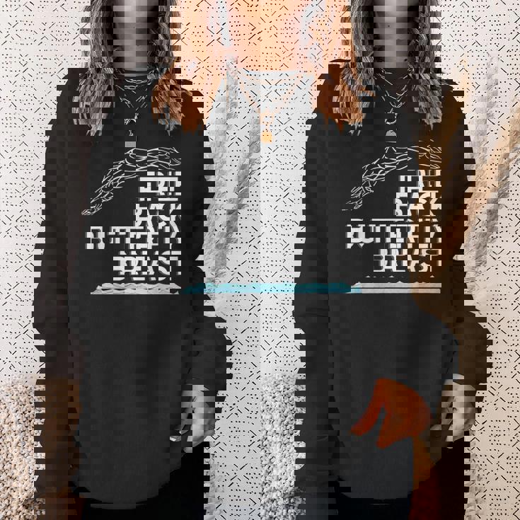 フリーバックバタフライブレストスイムストロークスイムチームライト スウェットシャツ 彼女への贈り物