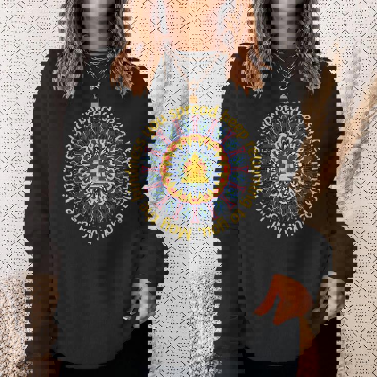 ブッダ ゴータマ マインドフルネス 平和 愛 優しさ 瞑想 スウェットシャツ 彼女への贈り物