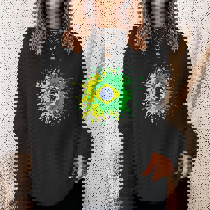 ブラジルの旗が付いたブラジルのバレーボール スウェットシャツ 彼女への贈り物