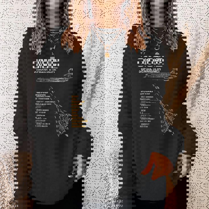 ブリティッシュコンコルド旅客機 スウェットシャツ 彼女への贈り物