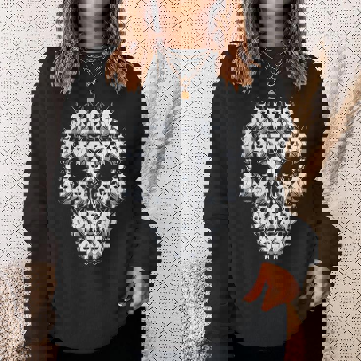 ブルテリア スケルトン ハロウィン コスチューム 怖い スウェットシャツ 彼女への贈り物