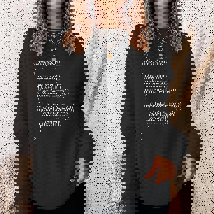 プログラマー向けソースコードプログラムコード スウェットシャツ 彼女への贈り物