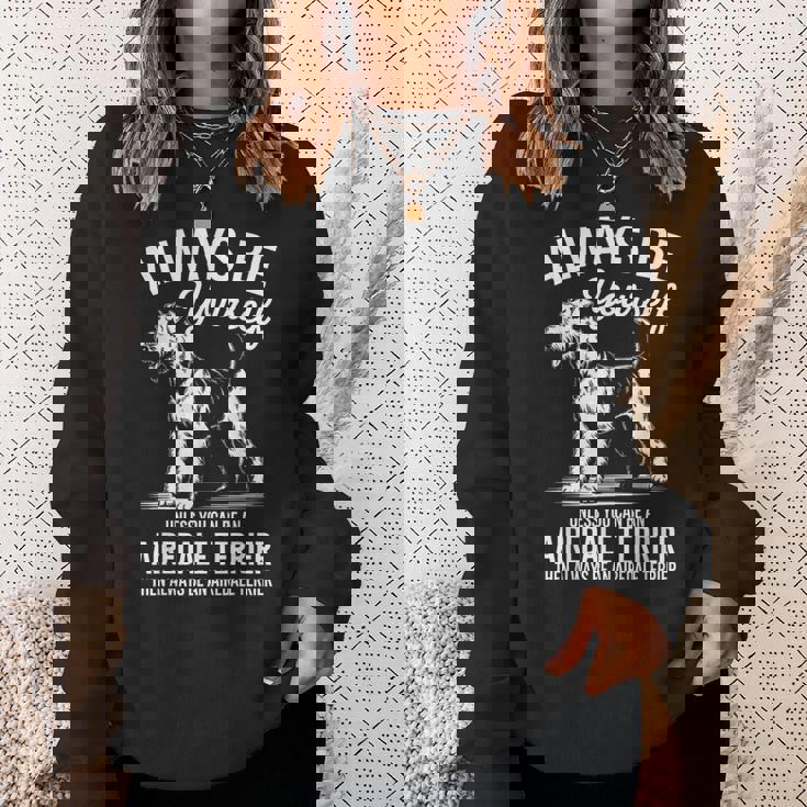 ベイ・アン・エアデール・テリア、ファニー・エアデール・テリア スウェットシャツ 彼女への贈り物