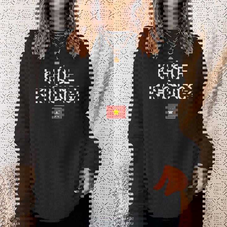 ベトナム語で元気ですか ベトナム スウェットシャツ 彼女への贈り物